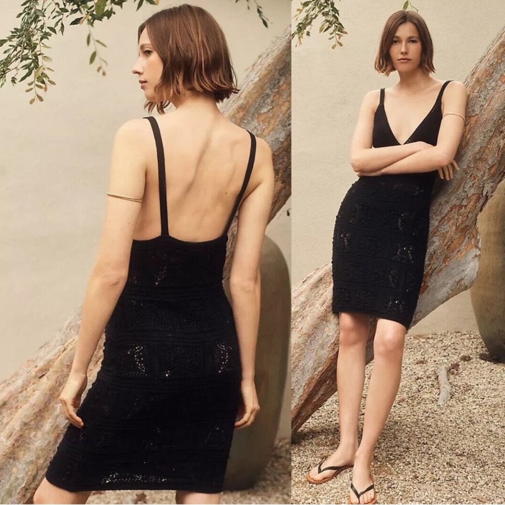 Size XS | by Anthropologie|  black | Crochet Dress